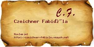 Czeichner Fabióla névjegykártya